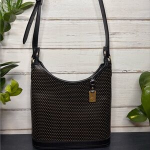 Dooney & Bourke Black and Gold Cabrio Shoulder Bag